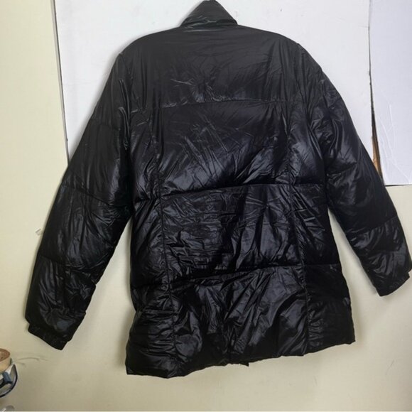 Lafuma Down Puffer Jacket Coat Zip Pockets Lightweight Warm Snow Cold Black XL - Picture 4 of 16